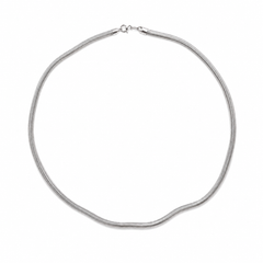 COLLAR ACERO PLATEADO SNAKE