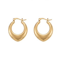 PENDIENTES ACERO DORADO
