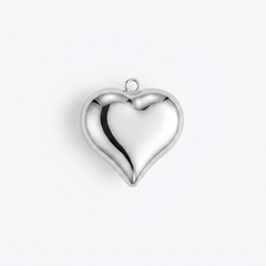 PENDIENTES CORAZÓN PLATEADO