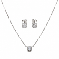 Pack Albora, collar y pendientes de plata 925 a juego