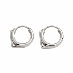 Pendientes Elara de plata 925 de 1,3 x 1,1 cm