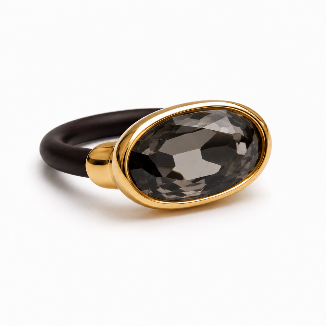 EBONY STONE RING