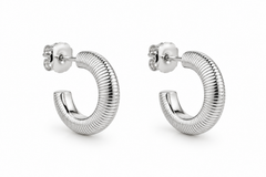 Pendientes Naia, aros de plata 925 de 16 y 20 mm