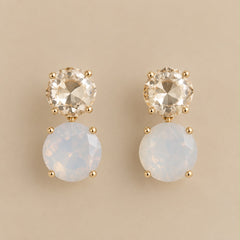 Pendientes Iris de latón con baño de oro
