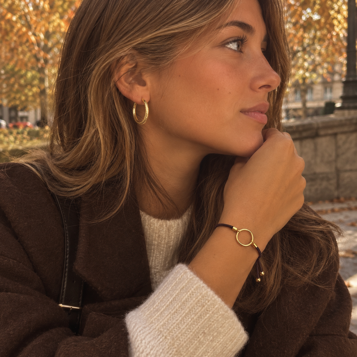 PULSERA CIRCULO DORADO