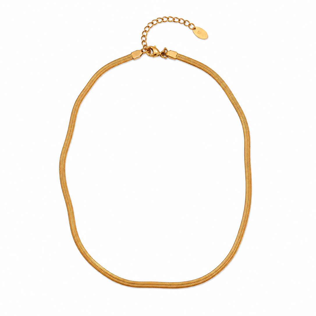 COLLAR ACERO DORADO
