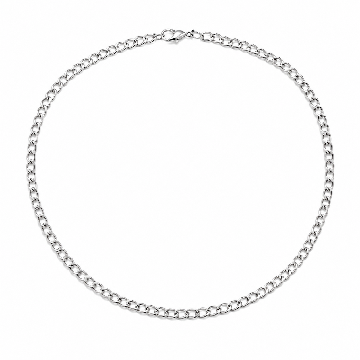COLLAR ACERO PLATEADO