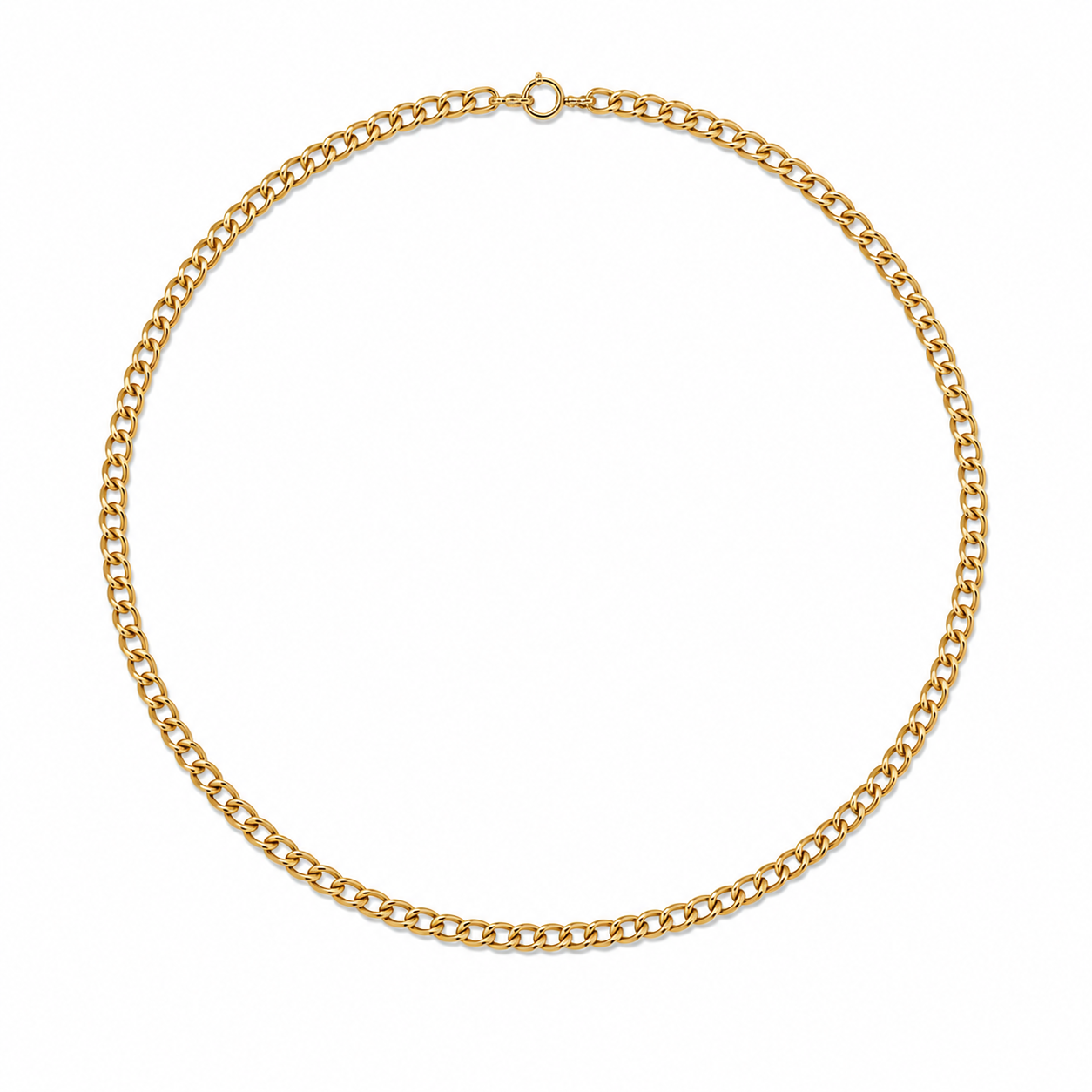 COLLAR ACERO DORADO
