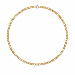 COLLAR ACERO DORADO
