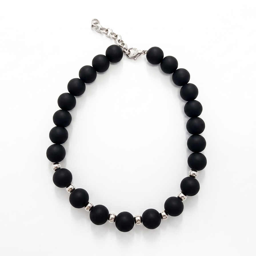 COLLAR ONYX NEGRO
