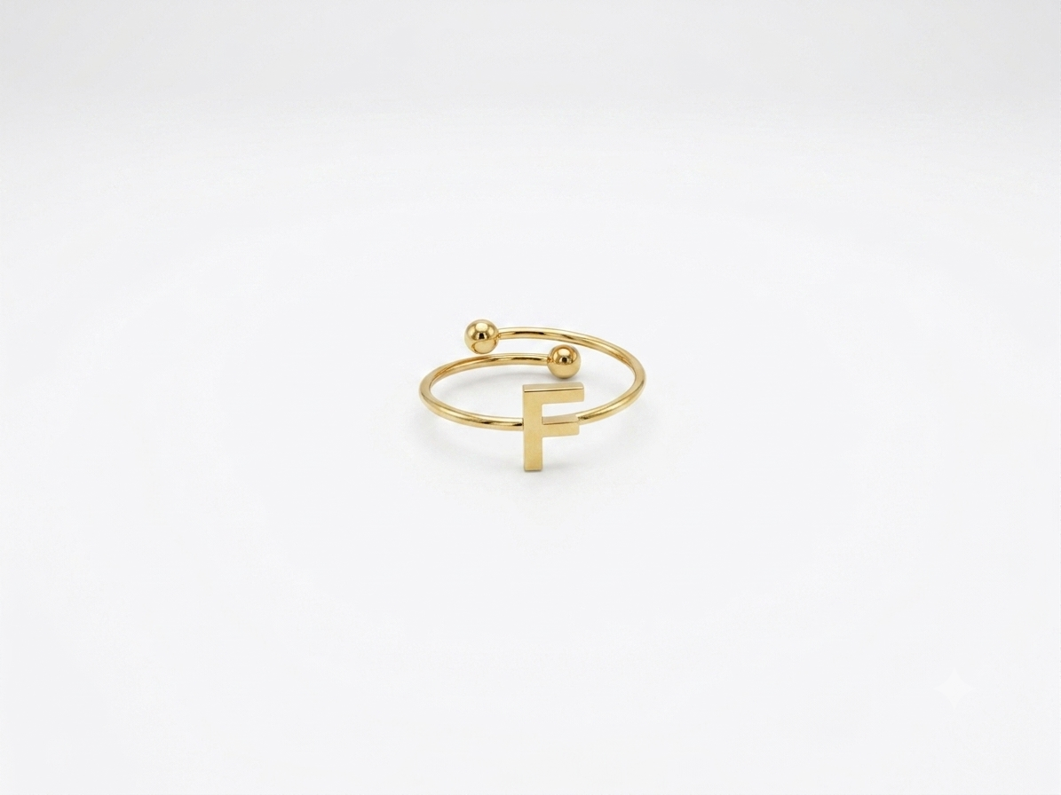 ANILLO LETRA F Ajustable