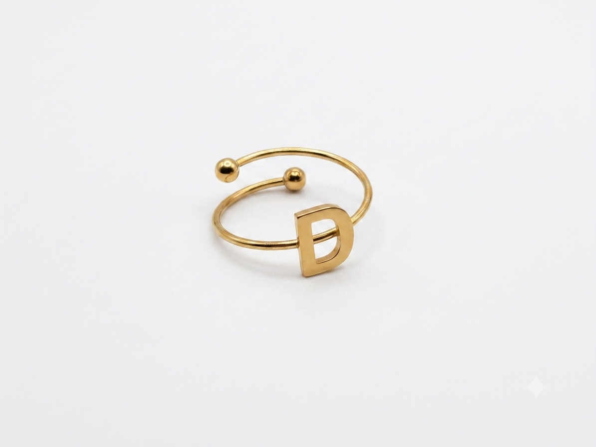 ANILLO LETRA D Ajustable