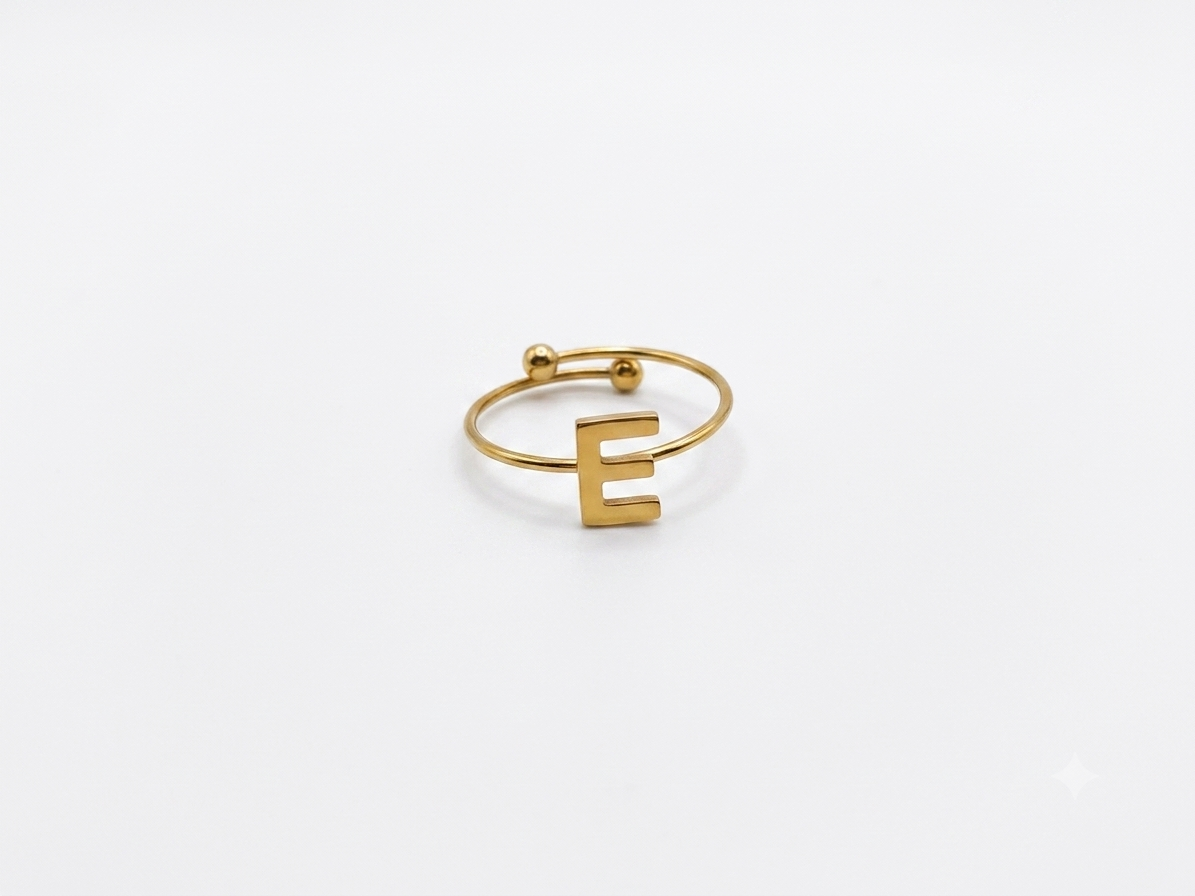 ANILLO LETRA E Ajustable
