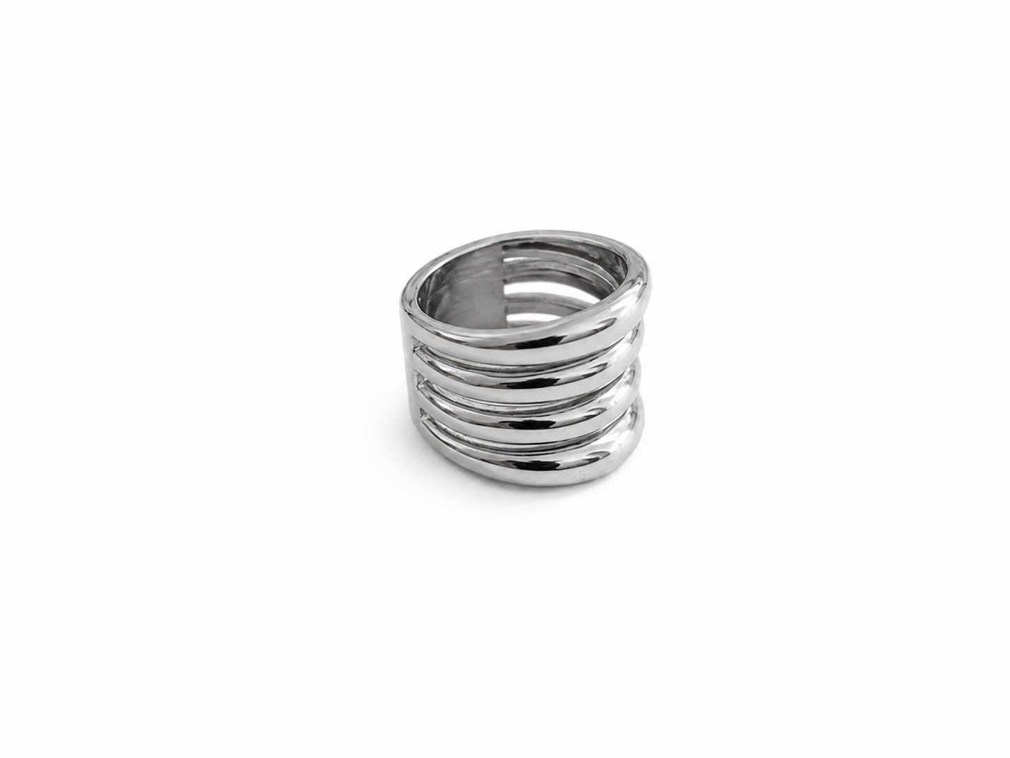 ANILLO ACERO PLATEADO Talla 16