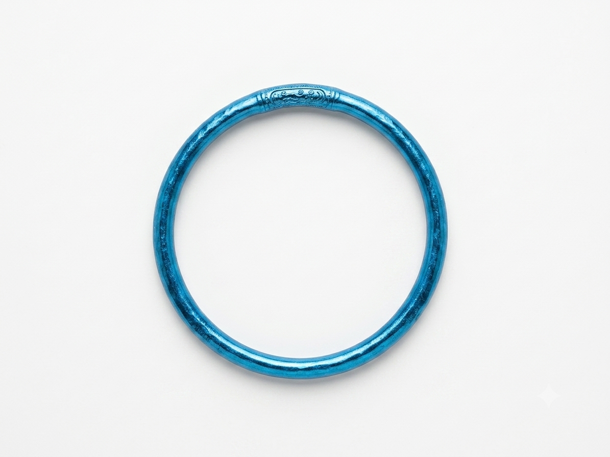 PULSERA PAN DE ORO AZUL