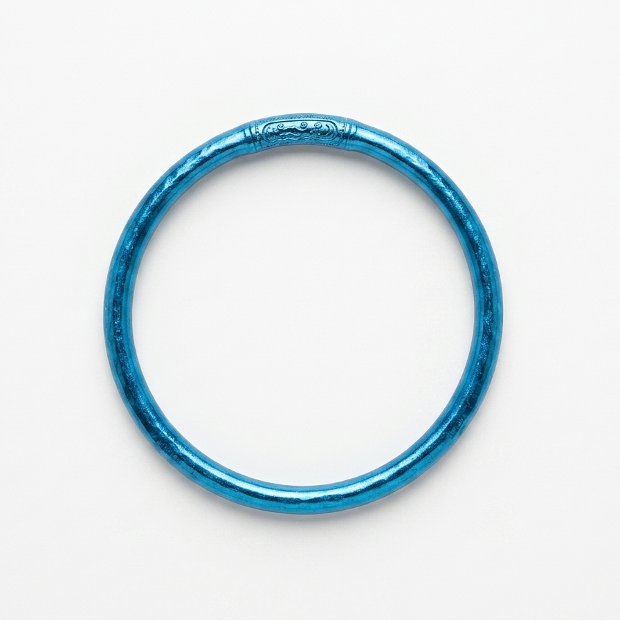 PULSERA PAN DE ORO AZUL