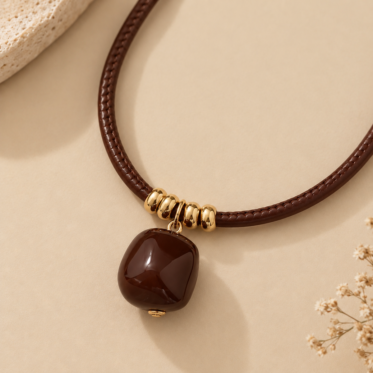 COLLAR PIEDRA GRANA