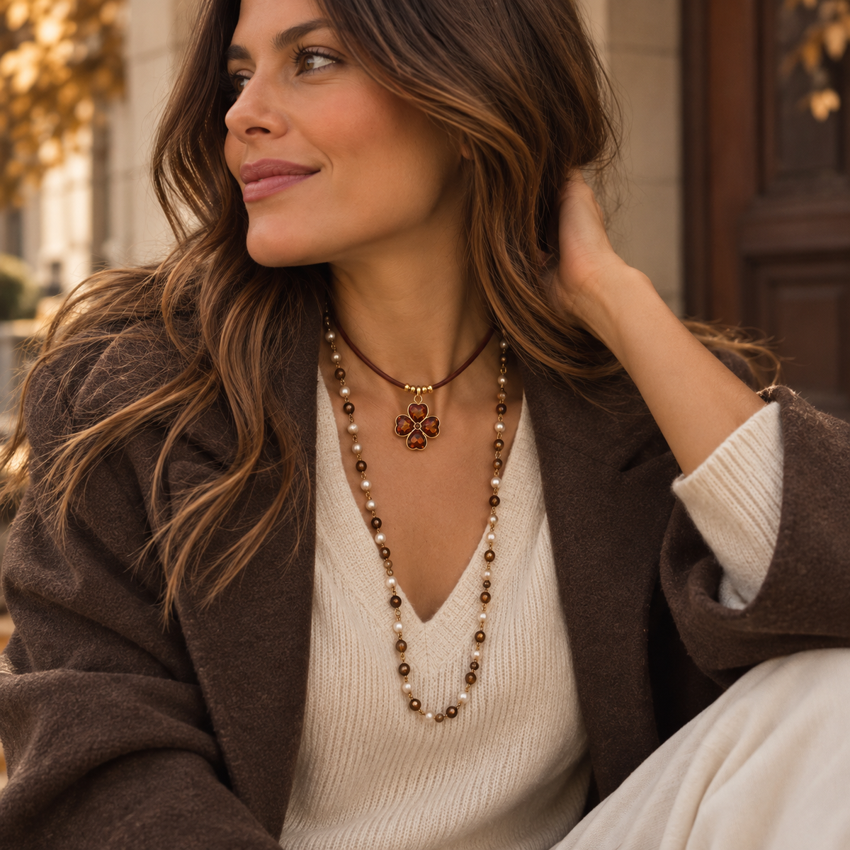 COLLAR CRISTAL TRÉBOL