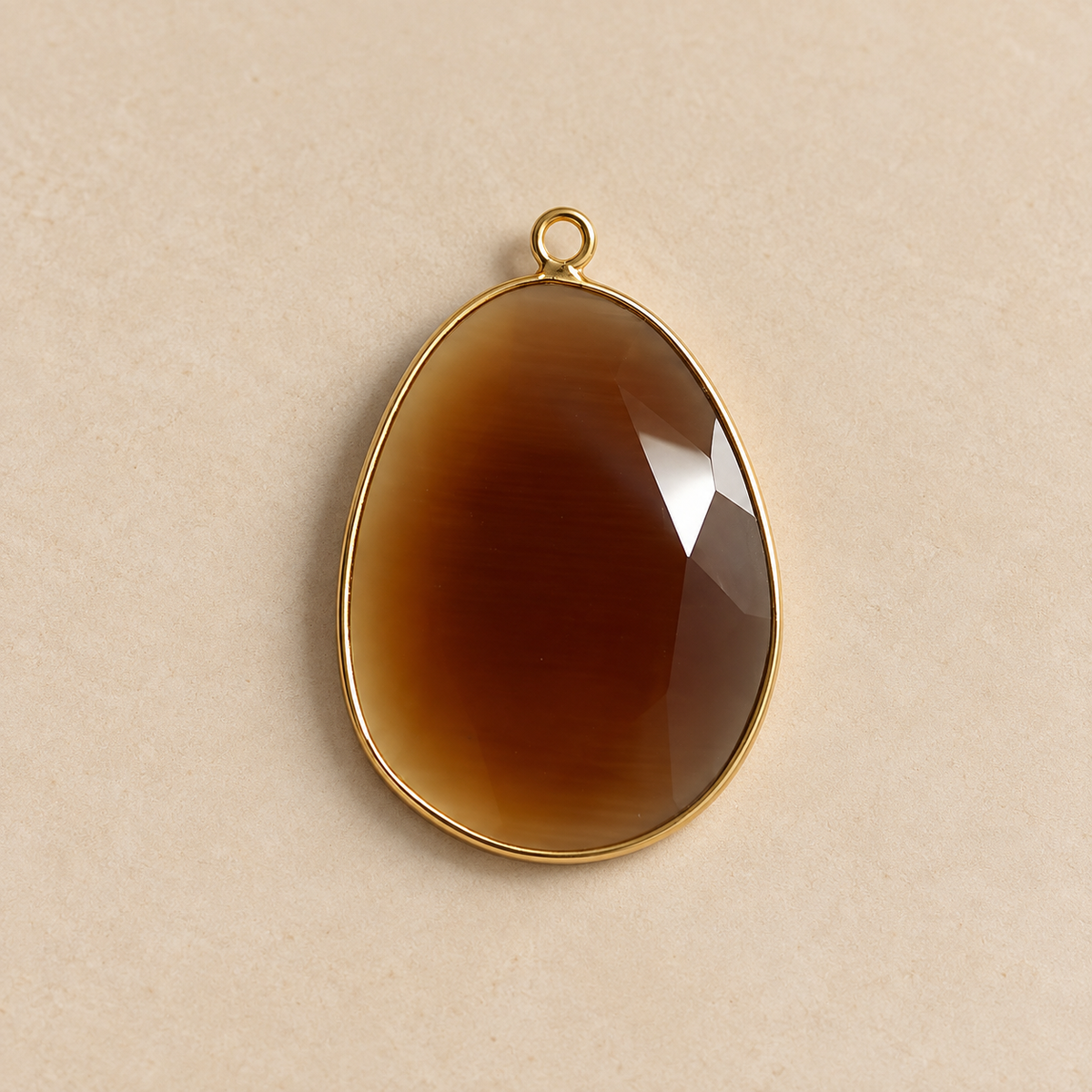 Charm Aurora de piedra facetada, vista 5 - Alma de Plata