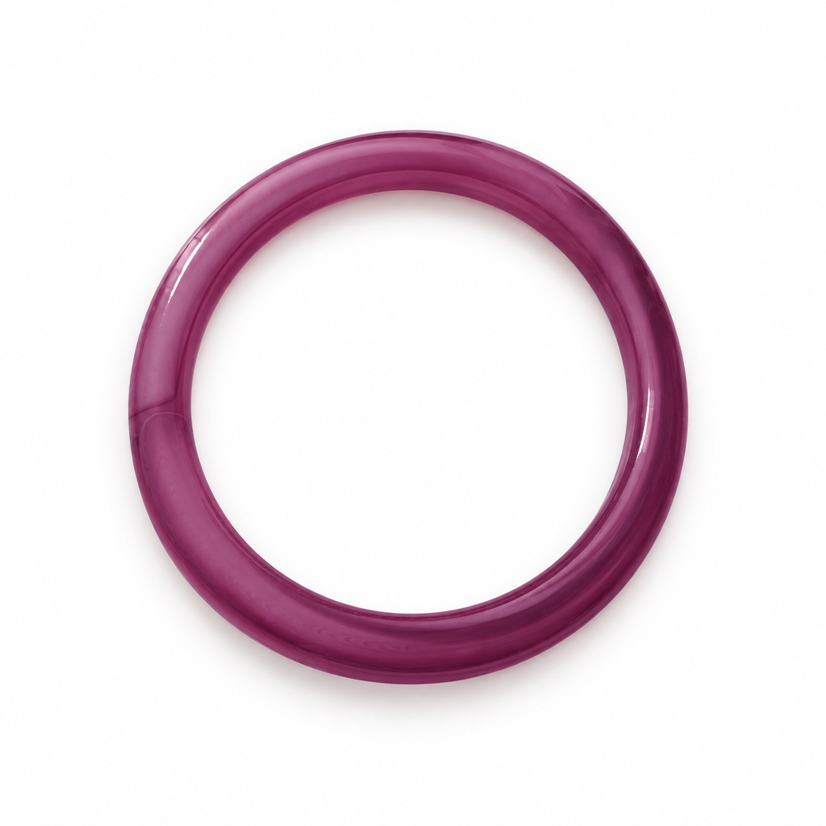 Pulsera Resina Nova lila bicolor brillante - Alma de Plata