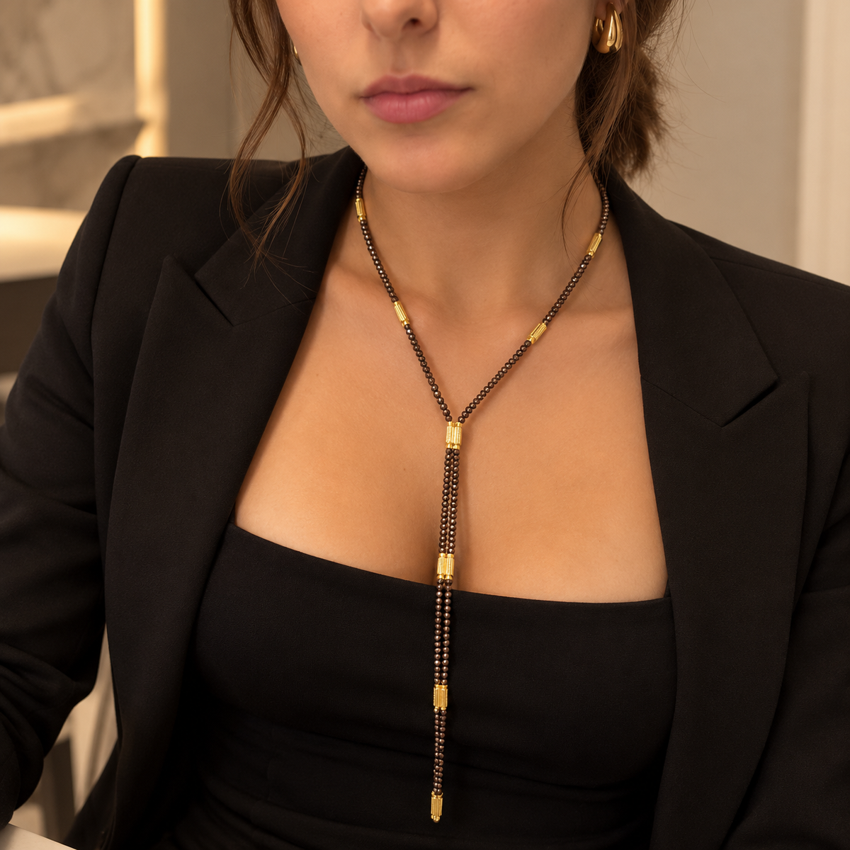 Collar Imantado Nyla de circonitas con cierre imantado, foto 3