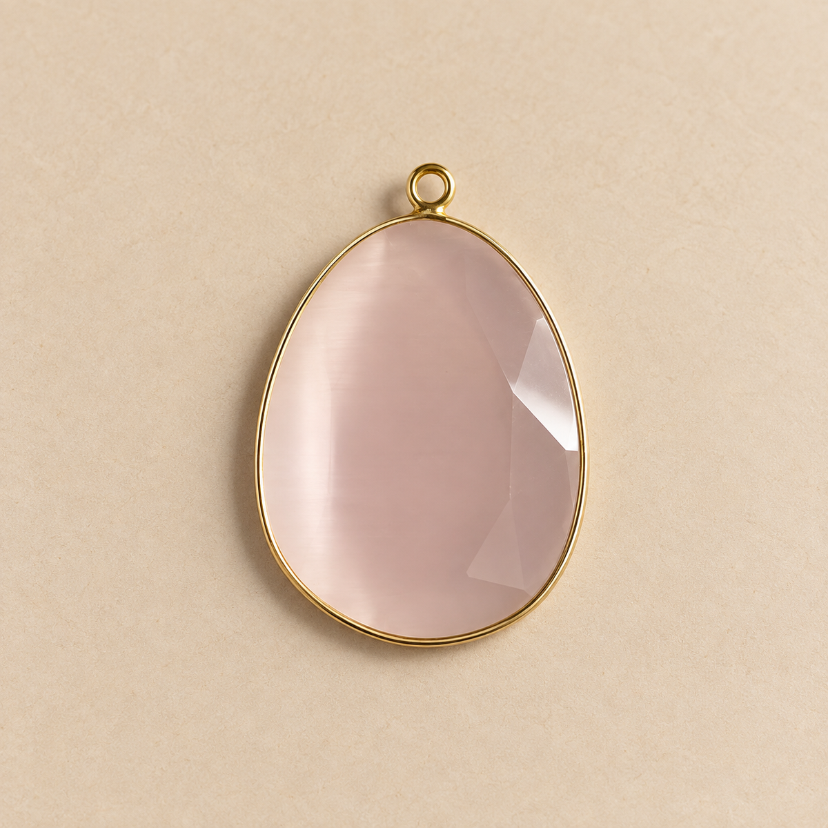 Charm Aurora de piedra facetada, vista 3 - Alma de Plata