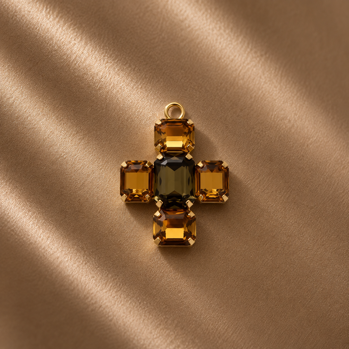 Charm Cruz Esenza Mini de cristales, vista 12 - Alma de Plata