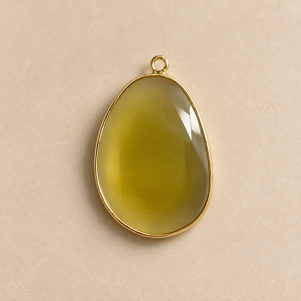 Charm Aurora de piedra facetada, vista 7 - Alma de Plata