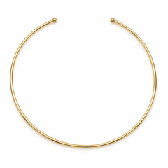 Choker Nis rígido de latón con baño de oro - Alma de Plata