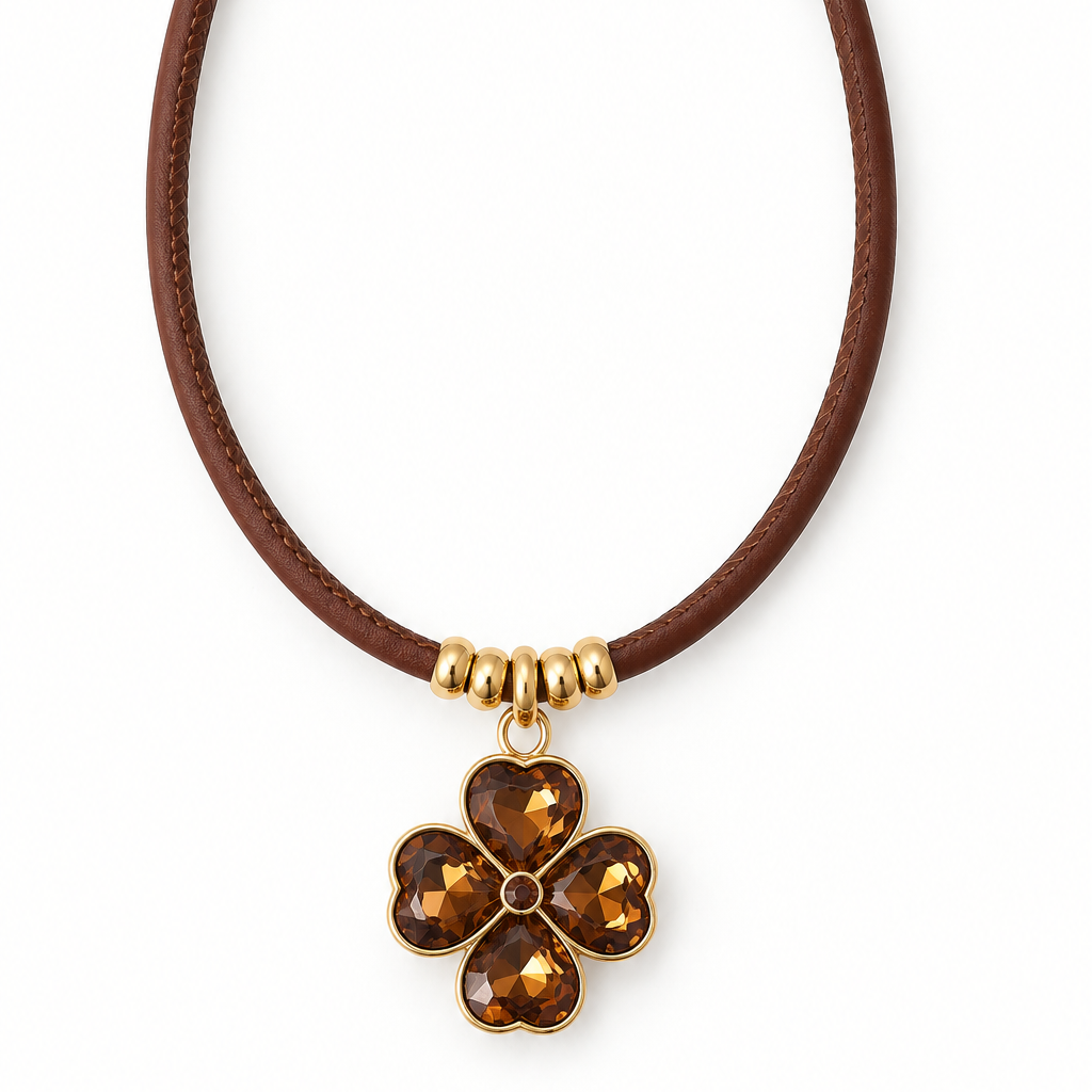 COLLAR CRISTAL TRÉBOL