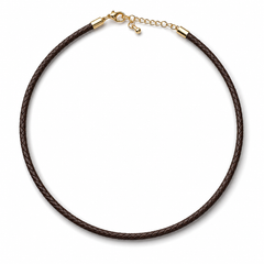 COLLAR CUERO TRENZADO