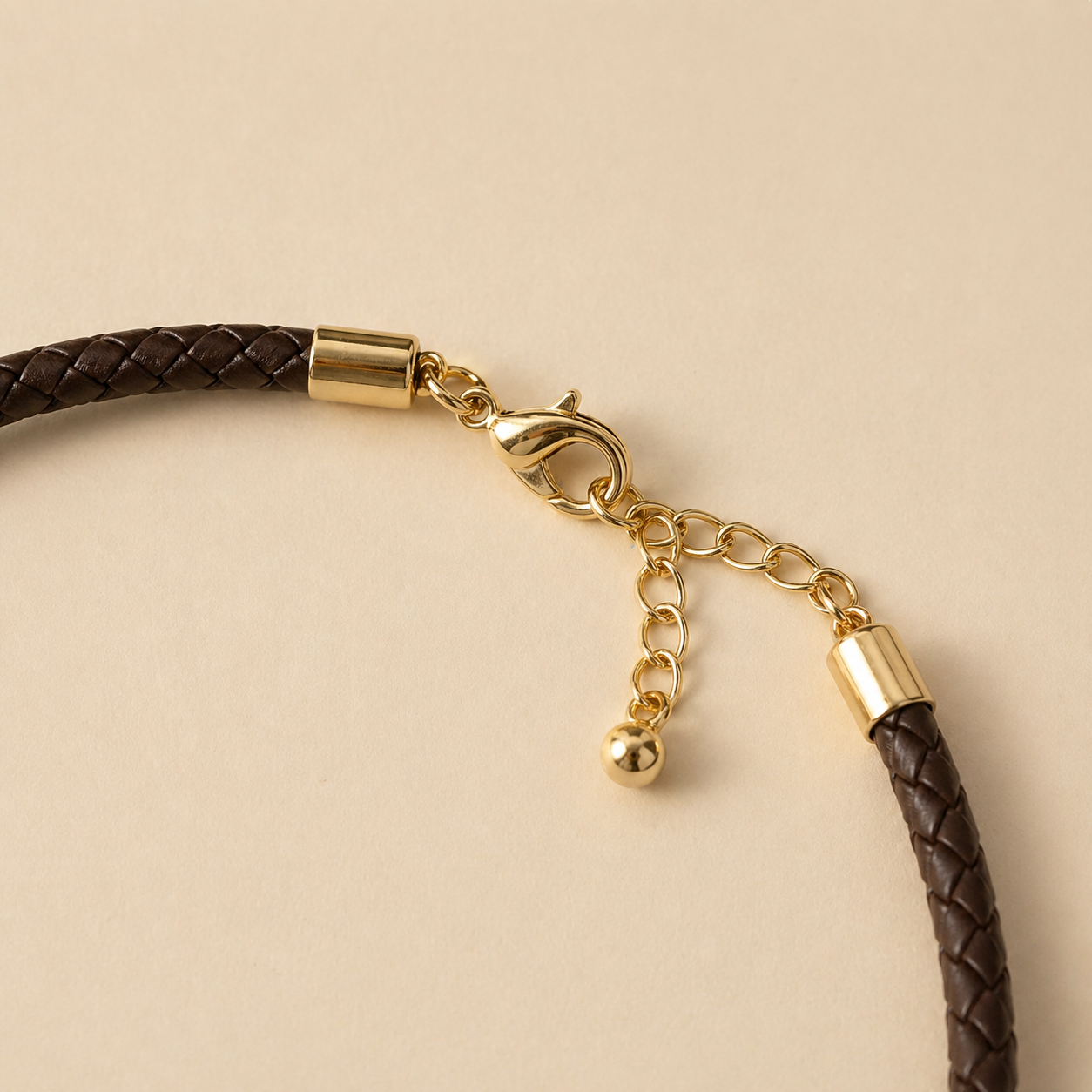 COLLAR CUERO TRENZADO