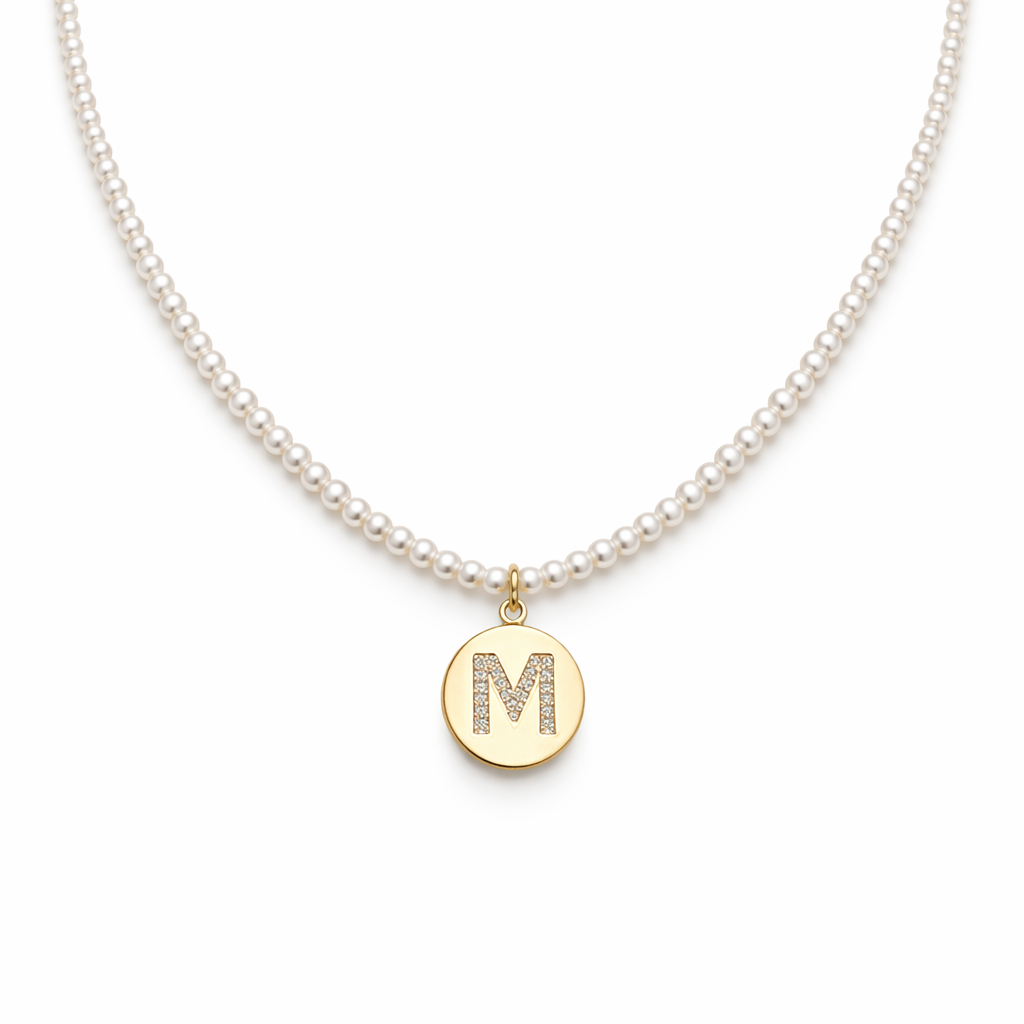 COLLAR PERLA INICIAL