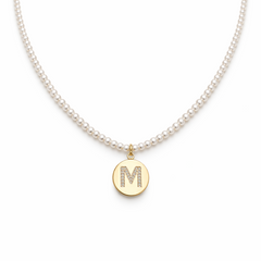 COLLAR PERLA INICIAL