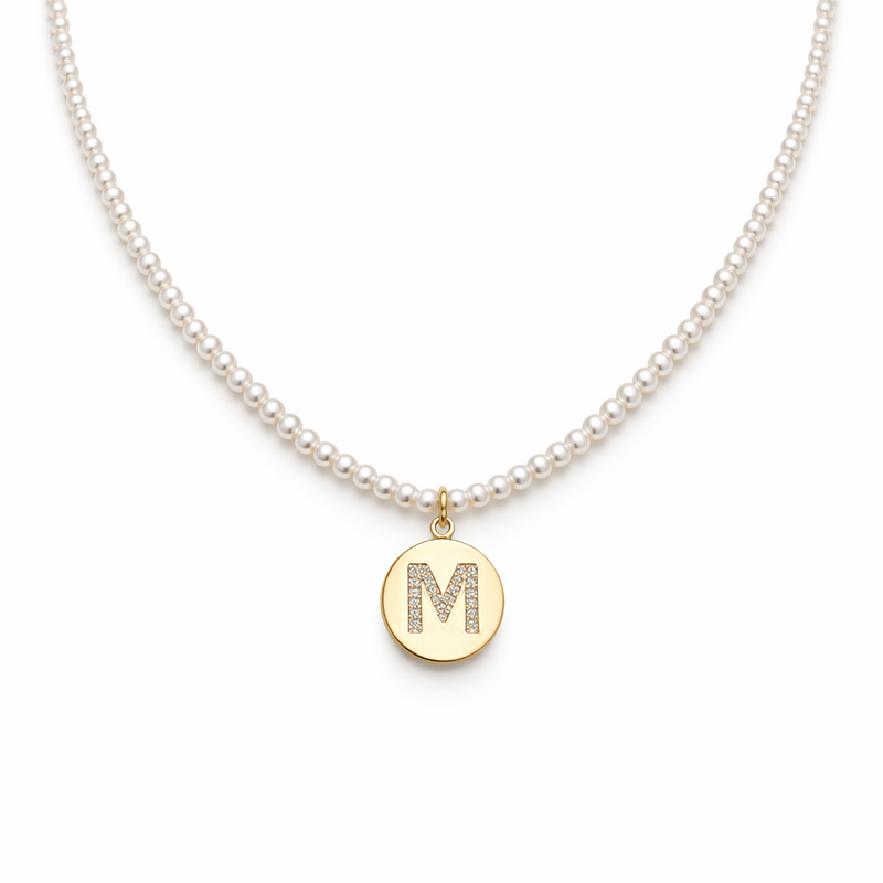 COLLAR PERLA INICIAL