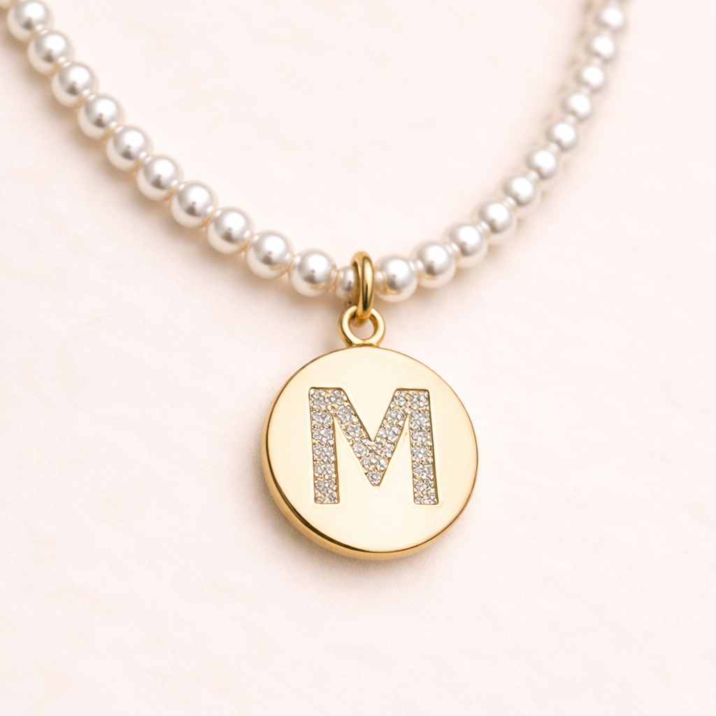 COLLAR PERLA INICIAL