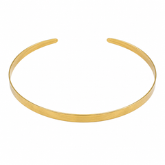 CHOKER ACERO DORADO