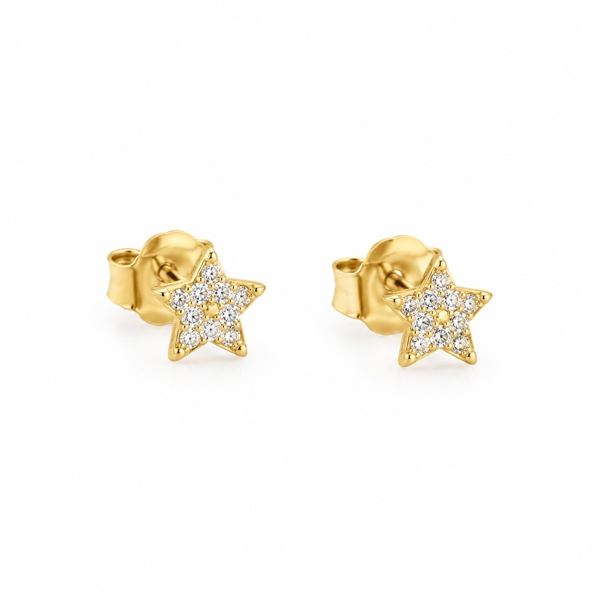 Pendientes Alba, estrellas de plata 925 de 5 mm