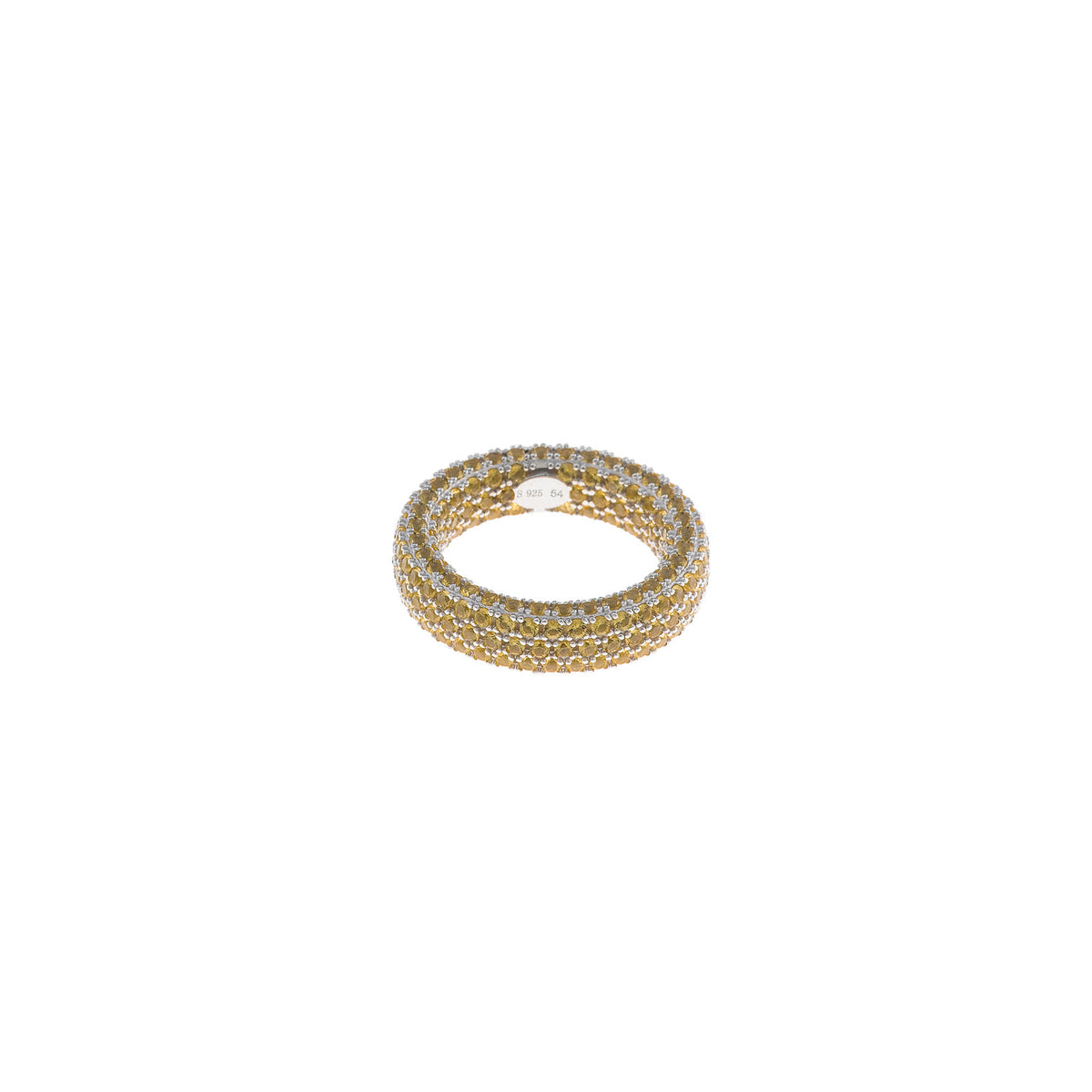 Anillo Luxe de plata 925 con micro pavé de circonitas - Alma de Plata