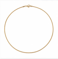 Choker Iria de latón con baño de oro de 13,5 cm