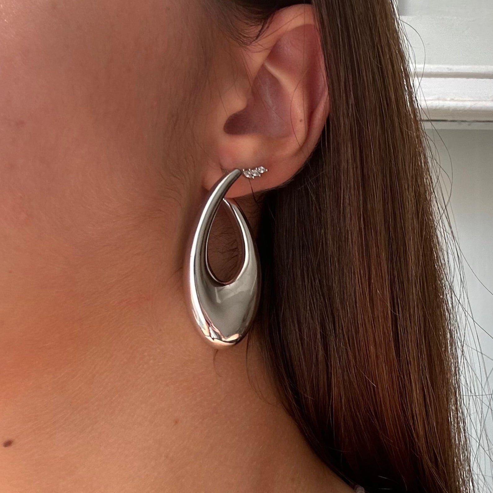 PENDIENTES LÁGRIMA DE PLATA