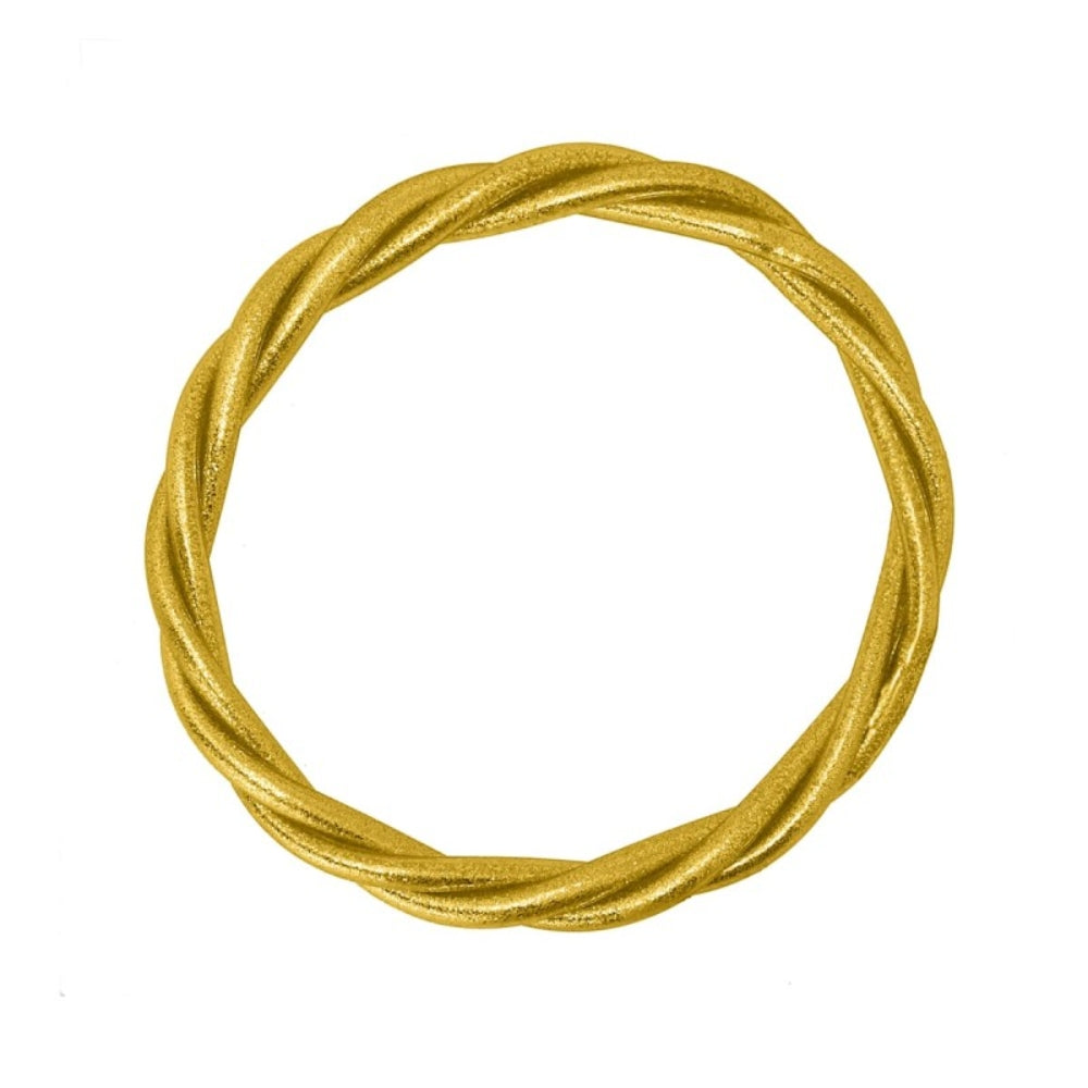 PULSERA PAN DE ORO TRENZADA