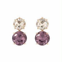 Pendientes Iris de latón dorado de 2,5 cm