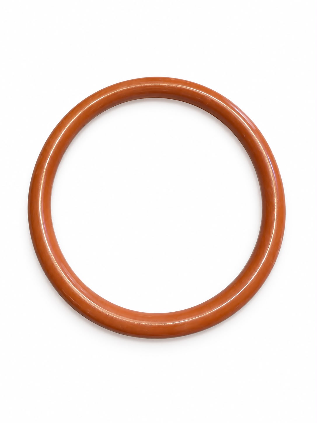 Brazalete de resina fina turquesa y naranja - Alma de Plata